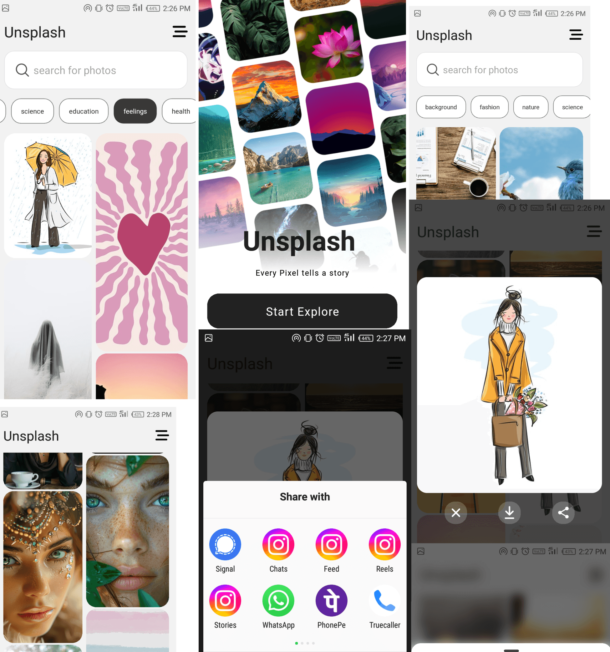 Pexels App for Android/IOS