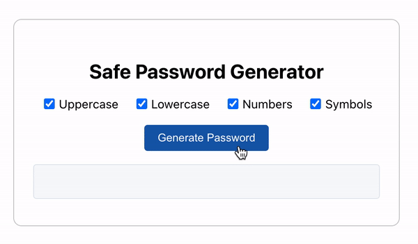 Simple Password Generator Android/IOS App