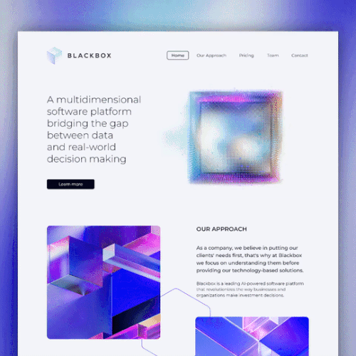 Stunning Saas landing page